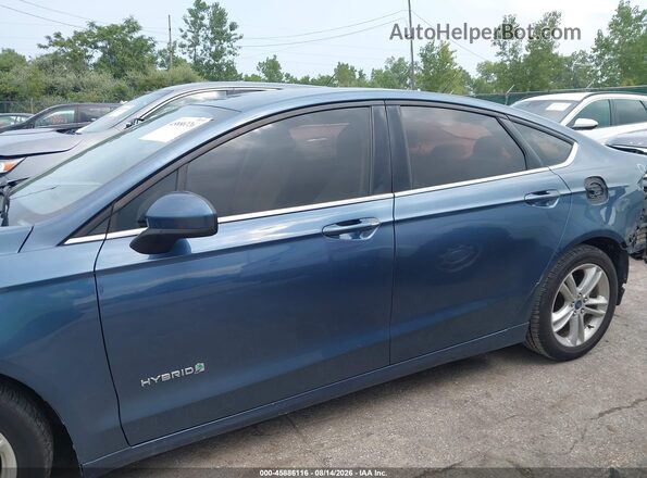 3FA6P0LU8JR147582 2018 FORD FUSION HYBRID Синий 