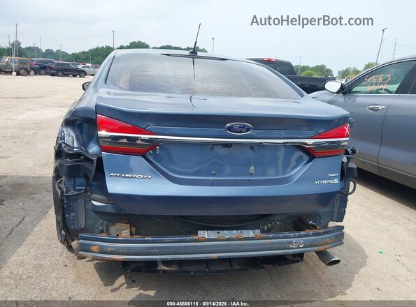 3FA6P0LU8JR147582 2018 FORD FUSION HYBRID Синий 
