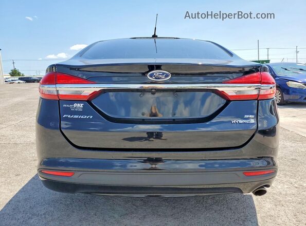 3FA6P0LU8JR153978 2018 FORD FUSION Black Vista trasera