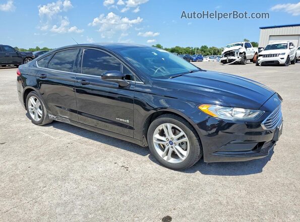 3FA6P0LU8JR153978 2018 FORD FUSION Black Delantero derecho