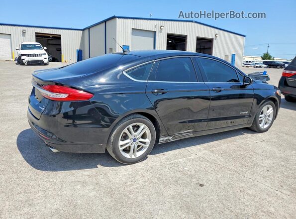 3FA6P0LU8JR153978 2018 FORD FUSION Black Trasero derecho