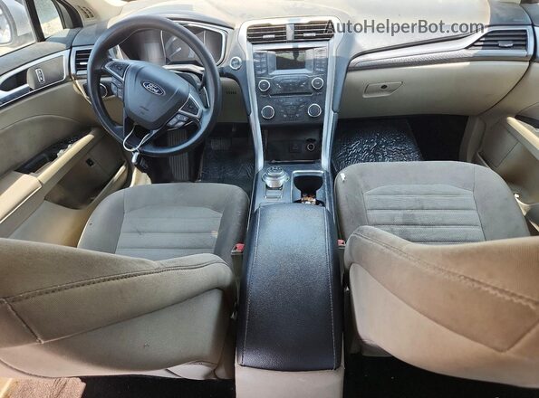 3FA6P0LU8JR235659 2018 FORD FUSION Silver Առջևի վահանակի տեսք