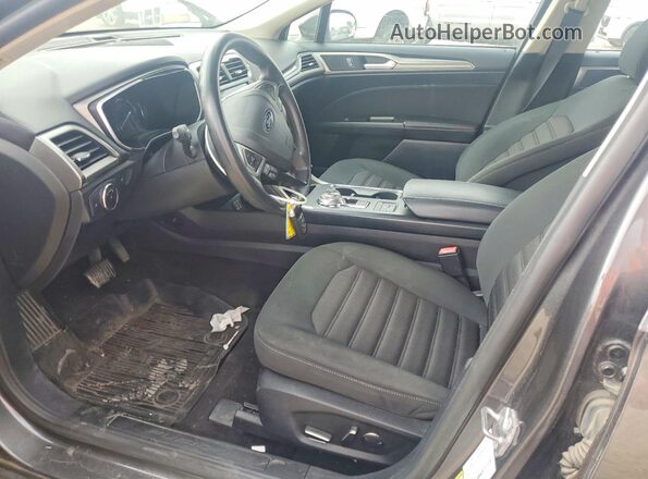 3FA6P0LU8KR196668 2019 FORD FUSION Gray Widok wnętrza z przodu