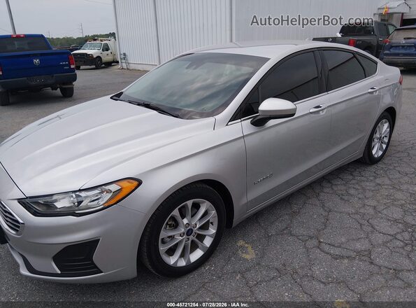 3FA6P0LU8KR274480 2019 FORD FUSION HYBRID Silver Вид спереду