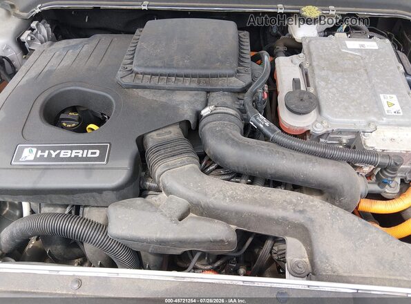 3FA6P0LU8KR274480 2019 FORD FUSION HYBRID Silver Вид ззаду
