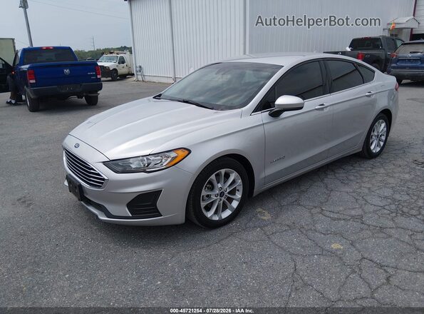 3FA6P0LU8KR274480 2019 FORD FUSION HYBRID Silver Передня ліва чверть