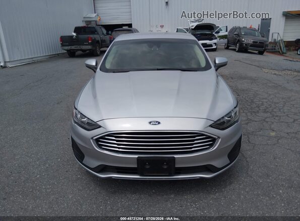 3FA6P0LU8KR274480 2019 FORD FUSION HYBRID Silver Вид щитка приладів