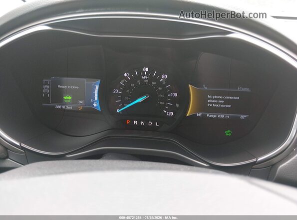 3FA6P0LU8KR274480 2019 FORD FUSION HYBRID Silver Вид задніх сидінь