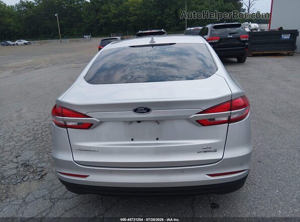 3FA6P0LU8KR274480 2019 FORD FUSION HYBRID Silver 