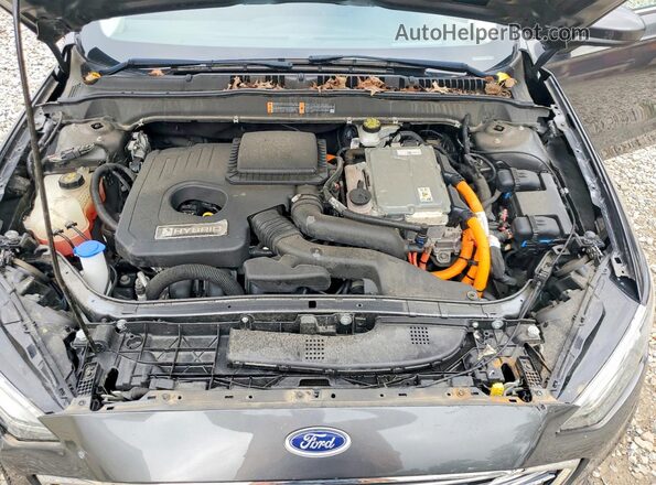 3FA6P0LU8KR286161 2019 FORD FUSION Charcoal Вид задньої частини салону