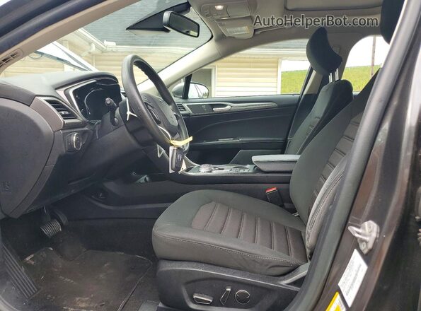 3FA6P0LU8KR286161 2019 FORD FUSION Charcoal Вид салону спереду