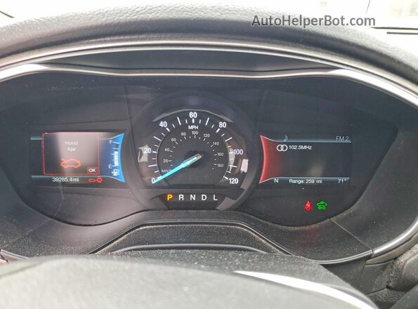 3FA6P0LU8KR286161 2019 FORD FUSION Charcoal Вид щитка приладів