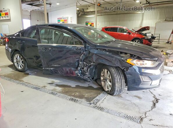 3FA6P0LU8LR218783 2020 FORD FUSION Blue Delantero derecho