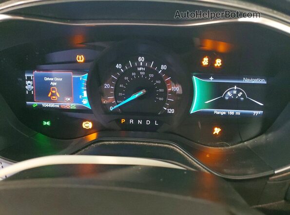 3FA6P0LU8LR218783 2020 FORD FUSION Blue Vista del cuadro de instrumentos