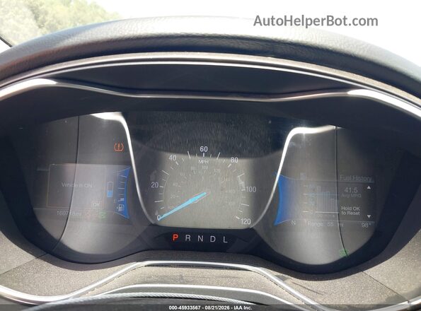 3FA6P0LU9HR301954 2017 FORD FUSION HYBRID Белый Вид задних сидений