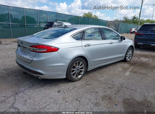 3FA6P0LU9HR304918 2017 FORD FUSION HYBRID Silver Tył prawy