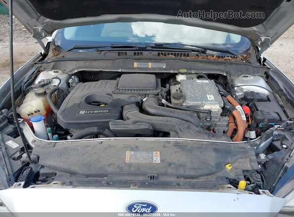 3FA6P0LU9HR304918 2017 FORD FUSION HYBRID Silver Widok z tyłu