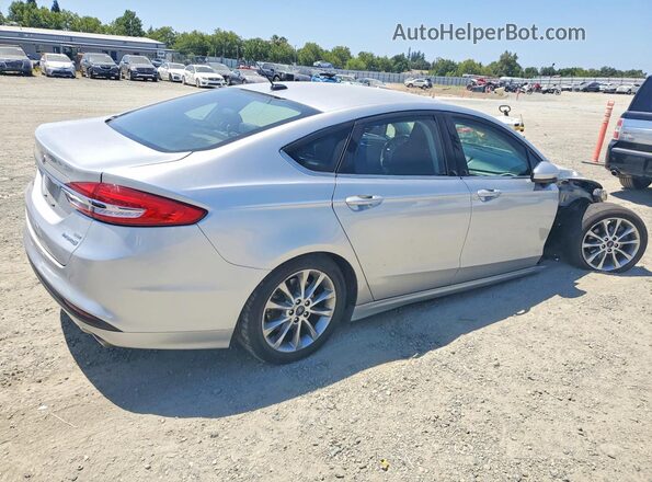 3FA6P0LU9HR323632 2017 FORD FUSION Silver Trasero derecho