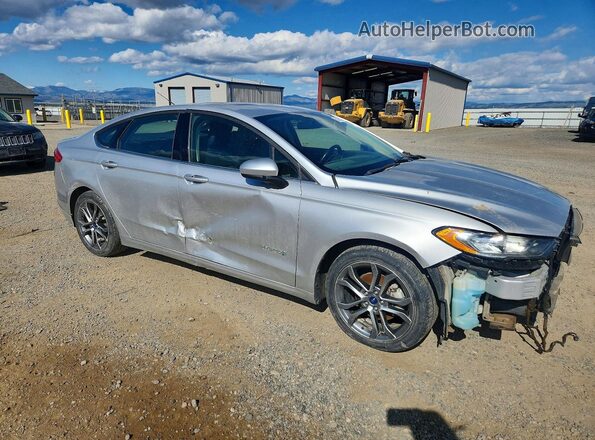 3FA6P0LU9HR387041 2017 FORD FUSION Серебряный Передняя правая четверть