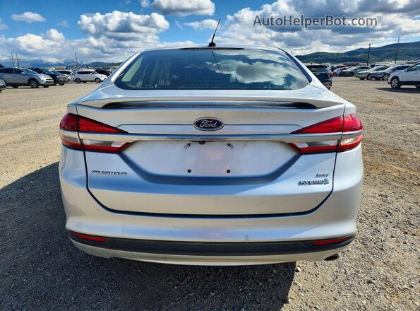 3FA6P0LU9HR387041 2017 FORD FUSION Серебряный Вид сзади
