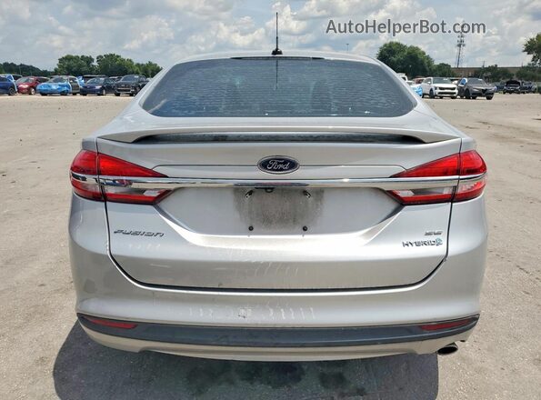 3FA6P0LU9JR103364 2018 FORD FUSION Серебряный Вид сзади