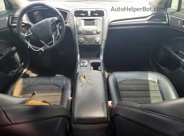 3FA6P0LU9JR103364 2018 FORD FUSION Серебряный Вид панели приборов
