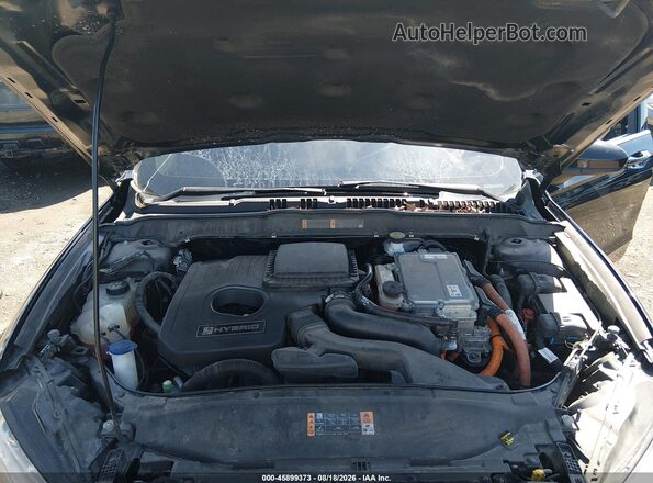 3FA6P0LU9JR157943 2018 FORD FUSION HYBRID Black Rear view