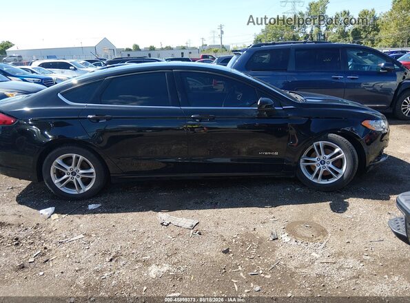 3FA6P0LU9JR157943 2018 FORD FUSION HYBRID Black 360 interior view