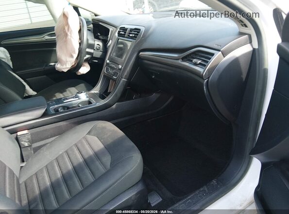 3FA6P0LU9JR164925 2018 FORD FUSION HYBRID Белый Вид салона спереди