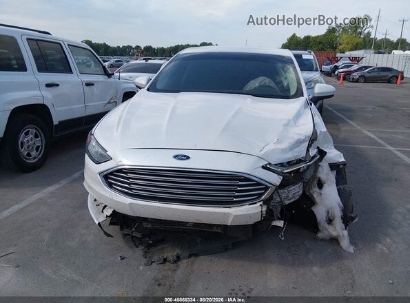 3FA6P0LU9JR164925 2018 FORD FUSION HYBRID Белый Вид щитка приборов