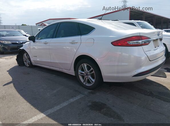 3FA6P0LU9JR164925 2018 FORD FUSION HYBRID Белый Задняя левая четверть
