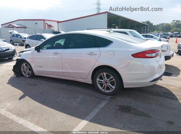 3FA6P0LU9JR164925 2018 FORD FUSION HYBRID Белый Панорамный вид салона 360°