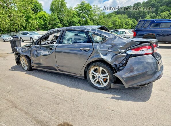 3FA6P0LU9JR175259 2018 FORD FUSION Gray Trasero izquierdo