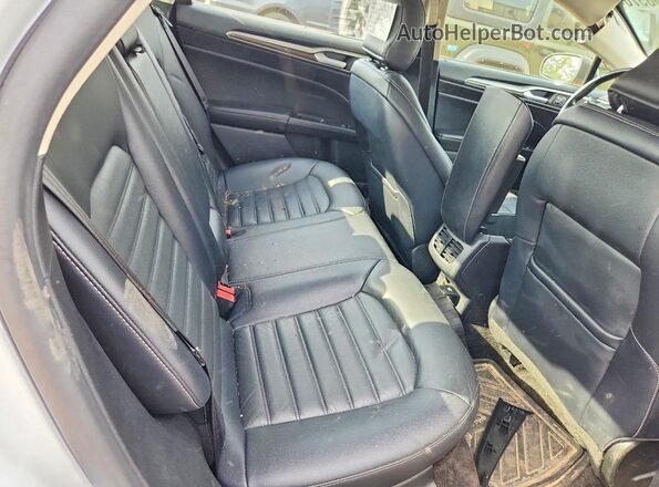 3FA6P0LU9JR199707 2018 FORD FUSION Yellow Rear seats view