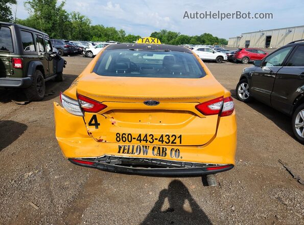 3FA6P0LU9JR199707 2018 FORD FUSION Yellow Rear view