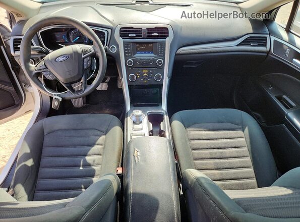 3FA6P0LU9JR208938 2018 FORD FUSION White Вид панелі приладів