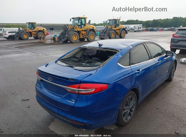 3FA6P0LU9JR234133 2018 FORD FUSION HYBRID Blue Vista frontal