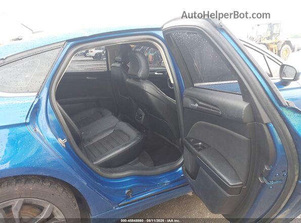 3FA6P0LU9JR234133 2018 FORD FUSION HYBRID Blue Vista de la etiqueta del VIN