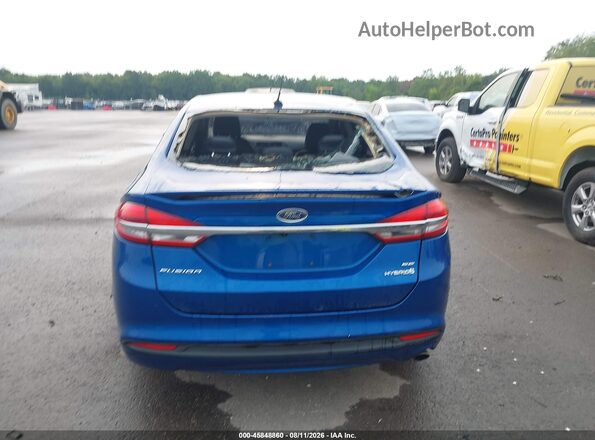 3FA6P0LU9JR234133 2018 FORD FUSION HYBRID Blue 