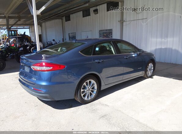 3FA6P0LU9KR211162 2019 FORD FUSION HYBRID Blue Tył prawy