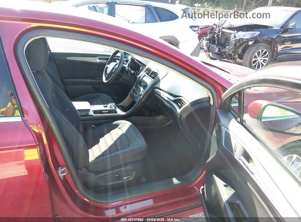 3FA6P0LU9KR256571 2019 FORD FUSION HYBRID Красный Вид салона спереди