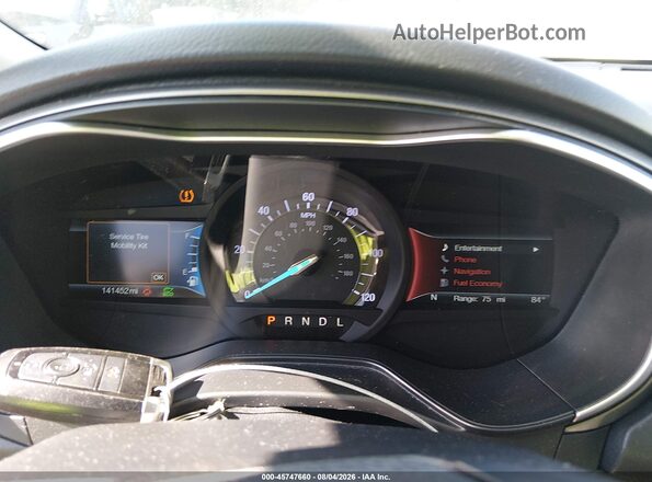 3FA6P0LU9KR256571 2019 FORD FUSION HYBRID Красный Вид задних сидений