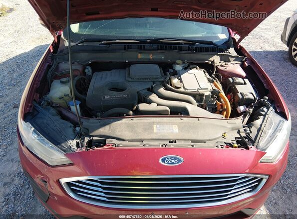 3FA6P0LU9KR256571 2019 FORD FUSION HYBRID Красный Вид сзади