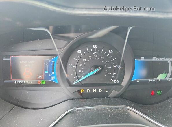 3FA6P0LUXGR127150 2016 FORD FUSION White Vista del cuadro de instrumentos