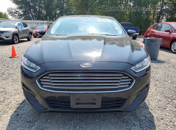 3FA6P0LUXGR343158 2016 FORD FUSION Black Вид спереду