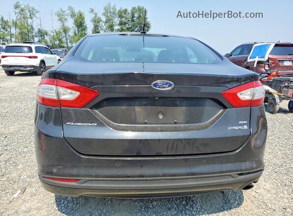 3FA6P0LUXGR343158 2016 FORD FUSION Black Вид ззаду