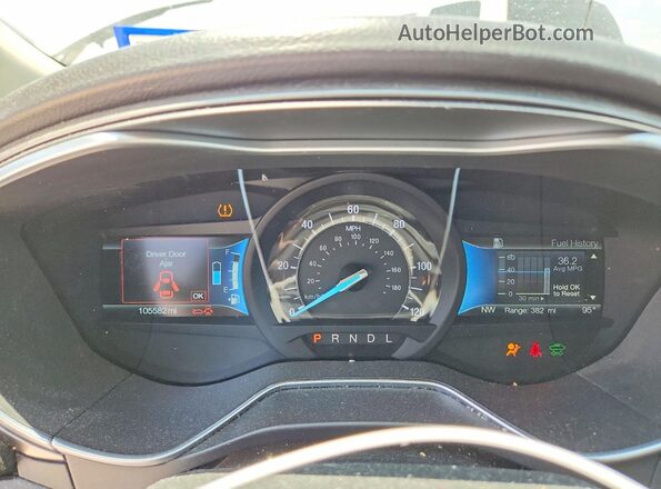 3FA6P0LUXHR181811 2017 FORD FUSION Silver ხელსაწყოთა პანელის ხედი