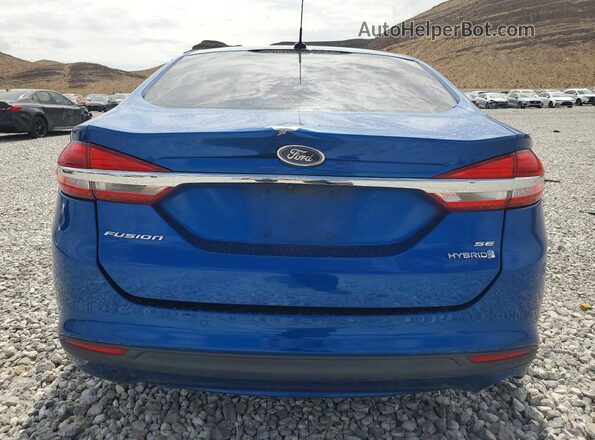 3FA6P0LUXHR207498 2017 FORD FUSION Blue Rear view