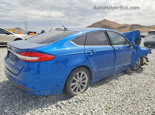 3FA6P0LUXHR207498 2017 FORD FUSION Blue Rear right