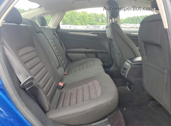 3FA6P0LUXHR240016 2017 FORD FUSION Blue Vista de los asientos traseros